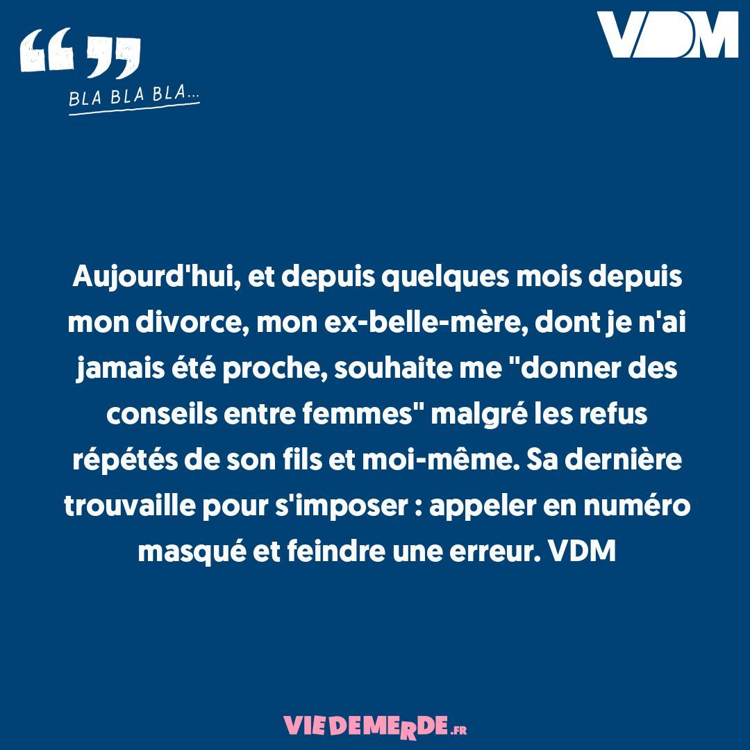 Partagez vos VDM ici : viedemerde.fr/?submit=1 et/ou téléchargez l'appli VDM officielle - viedemerde.fr/app