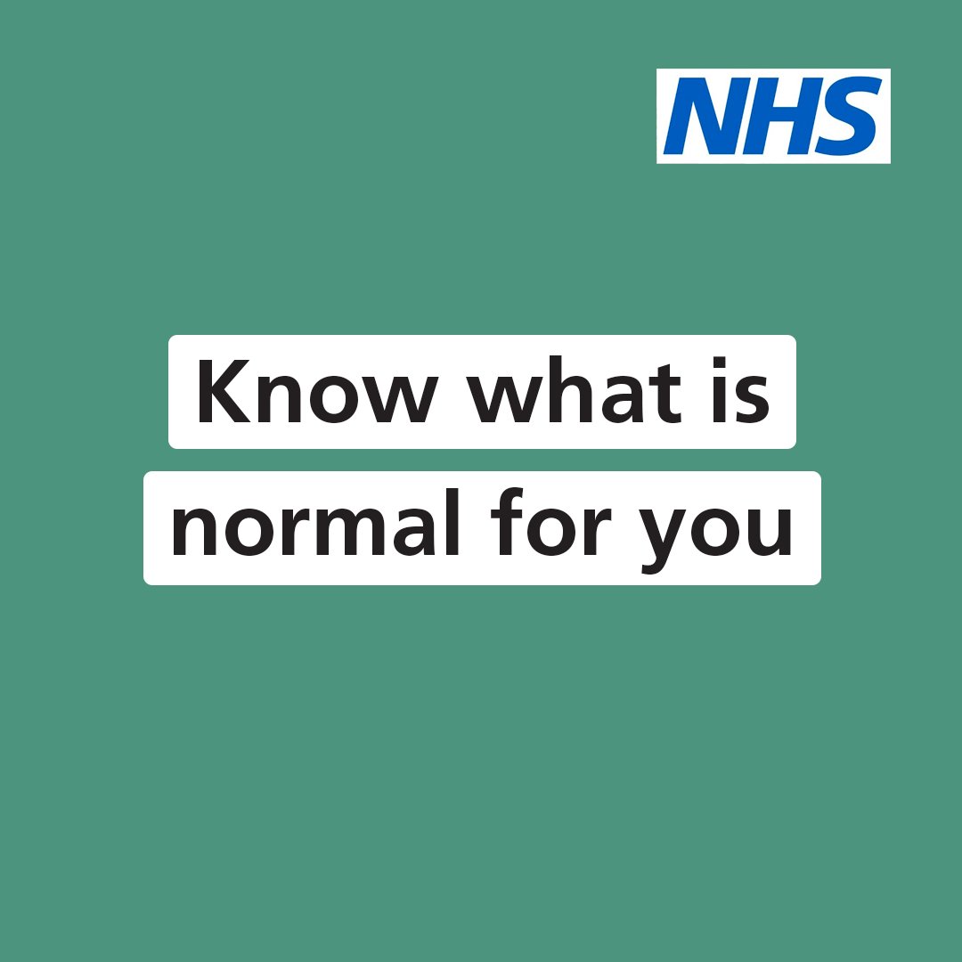 If something in your body doesn’t feel right, and you’re worried it could be cancer, contact your GP practice. Know what is normal for you. Get to know your body and be aware of any new or concerning changes. Read about symptoms. nhs.uk/cancersymptoms