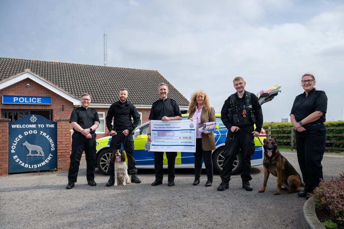 We raised over £2,000 for the @The_NFRSA and it's all thanks to everyone who bought a calendar and donated to a great cause. 🐾 Our calendars were a hit to dog lovers, with some being shipped as far as Greece, Seattle, and Illinois. Thank you! Read more: lincs.police.uk/news/lincolnsh…