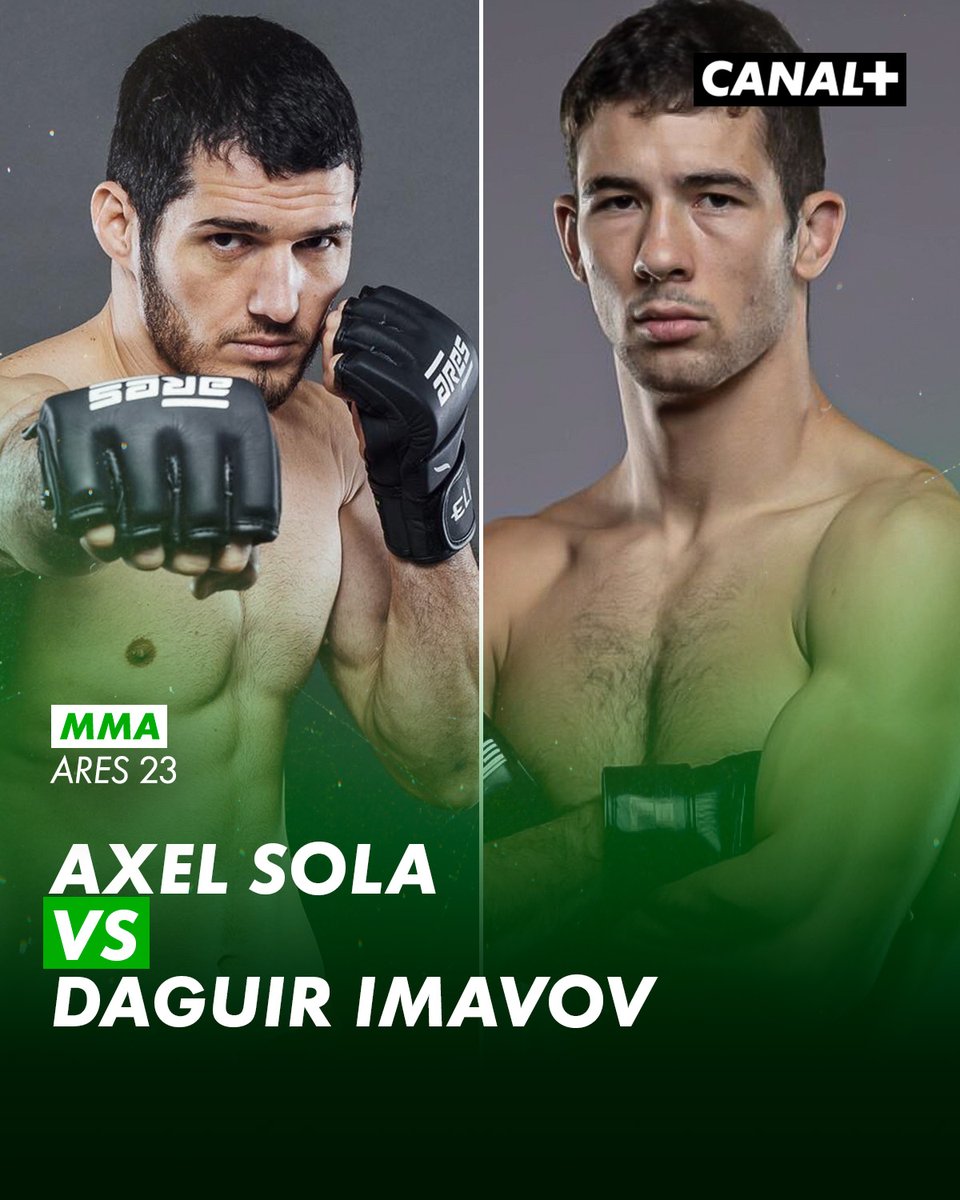 🚨 OFFICIEL : AXEL SOLA 🆚 DAGUIR IMAVOV Le combattant de la Boxing Squad affrontera le frère de Nassourdine Imavov pour défendre son titre Lightweight lors de l' #ARES23 🥊