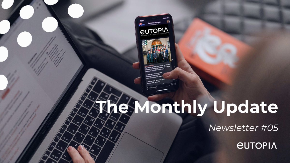 📩#EUTOPIA's latest #newsletter 'The Monthly Update' will be out soon! To see the most recent news and opportunities from the Alliance, make sure to subscribe by filling in the form to receive the next issue 👉 bit.ly/EUTOPIANL #EuropeanUniversities #HigherEducation