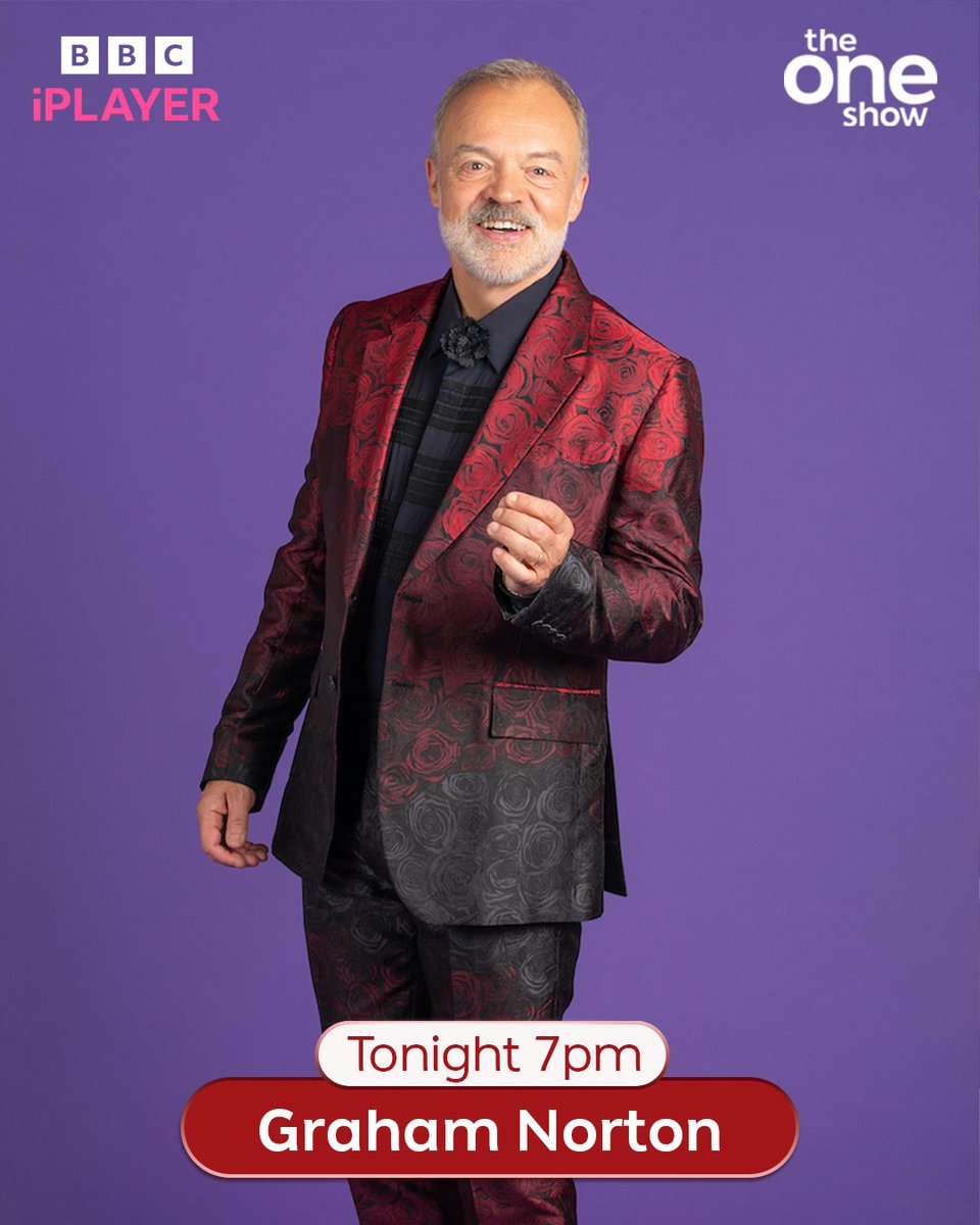 Kick off your weekend with Graham Norton and #TheOneShow tonight! ✨ The award-winning chat show host and best-selling author will be telling us all about his new tour 👀 Do you have a question for Graham? Email theoneshow@bbc.co.uk 📩 or drop a comment below 👇