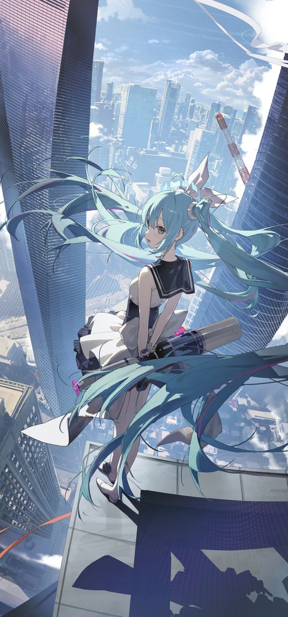 初音ミク 「#BlueArhcive 」|kieedのイラスト