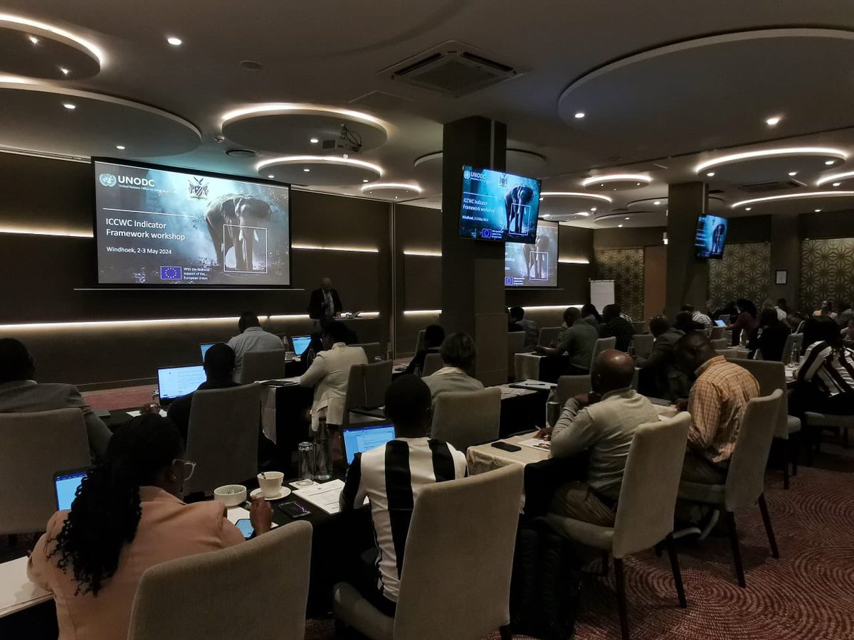 We are attending the ICCWC Indicator Framework for Combating Wildlife Crime and Forest Crime Workshop through the UNODC. T/aim is t/bring together GRN Criminal Justice & Law Enforcement agencies to assess the stren. & weakns of t/National response to Wildlife and Forest crime.