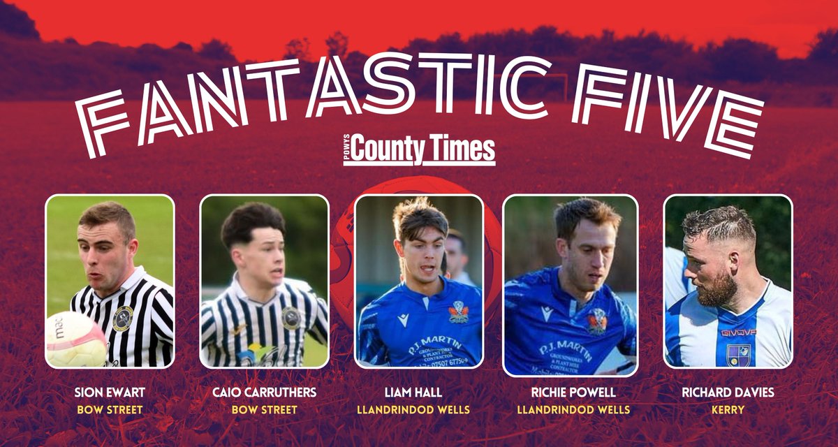 Introducing this week's Fantastic Five which features players from @BowStreetFC, @LlandrindodAFC and @Kerry_LambsFC