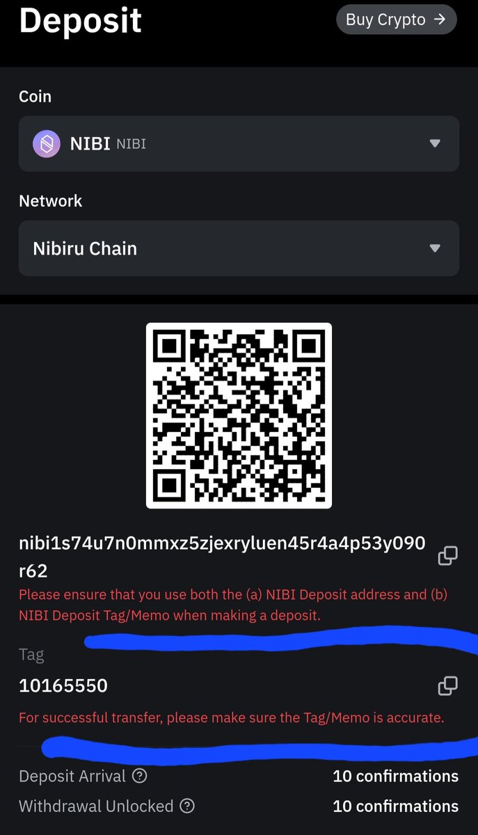 Take Note!

Anytime your sending $NIBI token to any exchange especially the ones with tag/memo, make sure you copy it correctly and paste from the source.

I had several complaints regarding $NIBI token sending from wallet to exchange ignoring the tag or memo which resulted to…