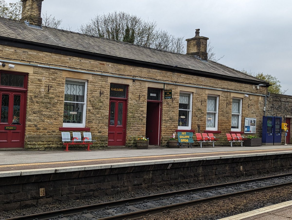 Love that this old railway building in Todmorden has been turned into artist studios and a gallery space, what a great way to spend time while waiting on your train!