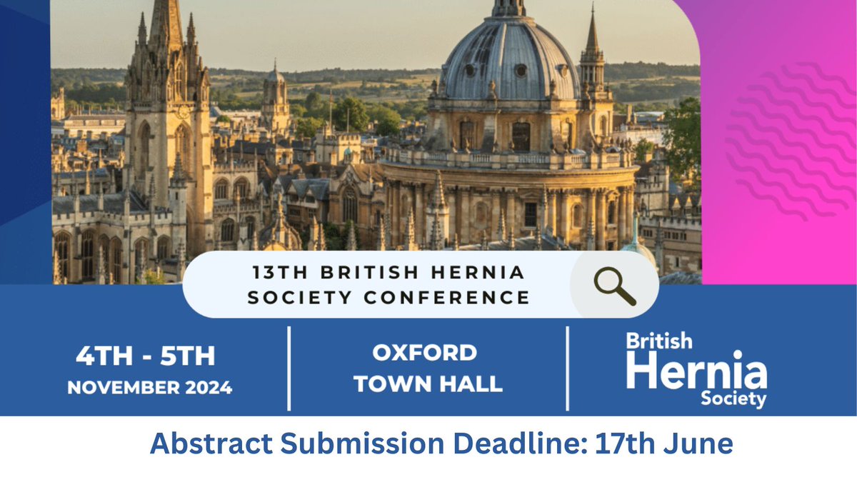 📢 Registration is now OPEN for the BHS Conference in Oxford, 4th - 5th November. Register here: britishherniasociety.org/bhs-conference… Abstract Submission Deadline: 17th June