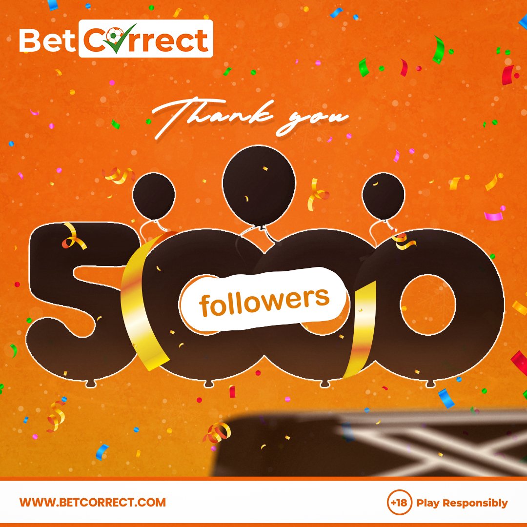 To our Correct tribe of 5000 strong, you are the heartbeat of our success!

Cheers to many more winnings!

#5000Followers #ThankYou #5000Strong #CommunitySpirit #MilestoneMoments #correct #betcorrect