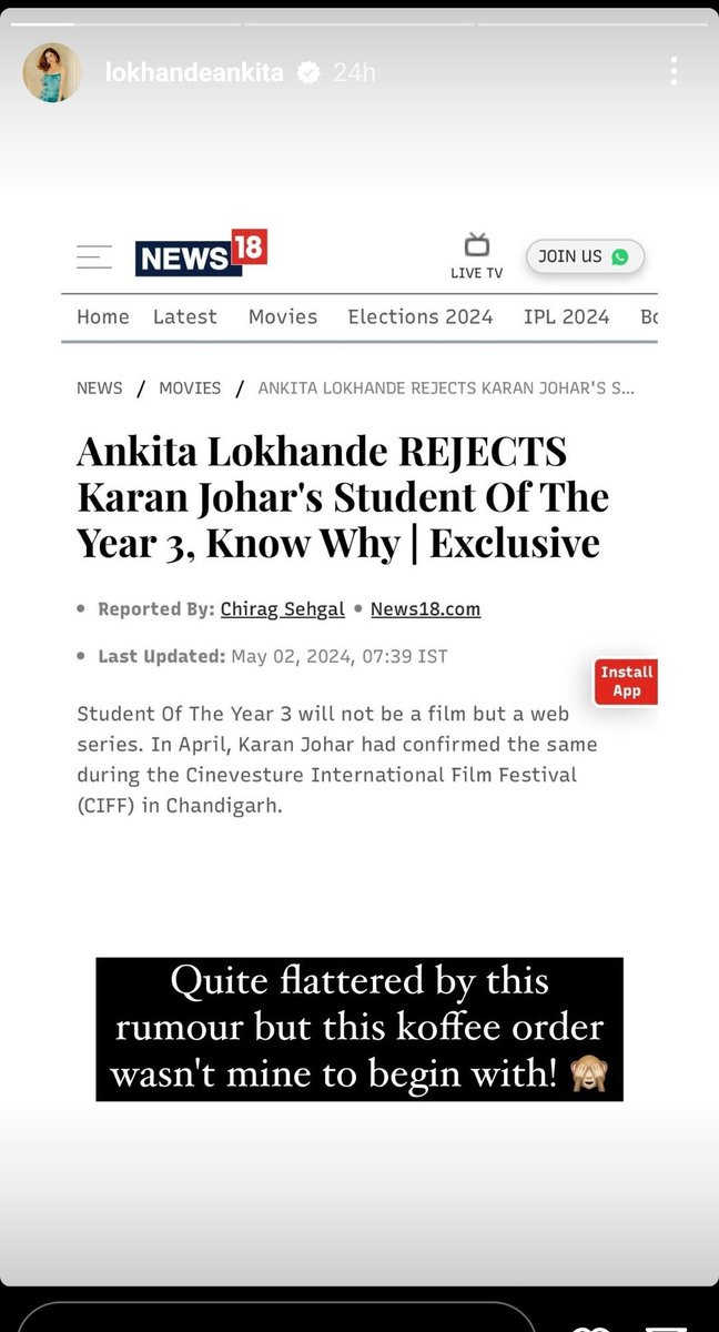 #AnkitaLokhande was not offered Student of the Year 3 by #KaranJohar,  but paid trolls are trolling her.  But she is working on #Amrapali web series, in this web series the owners of the trolls won't even get the role of an extra or back ground dancer or royal guard.