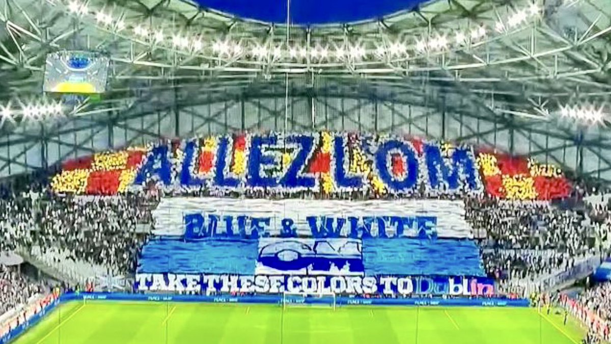 Tifo #OMAtalanta  Virage Sud