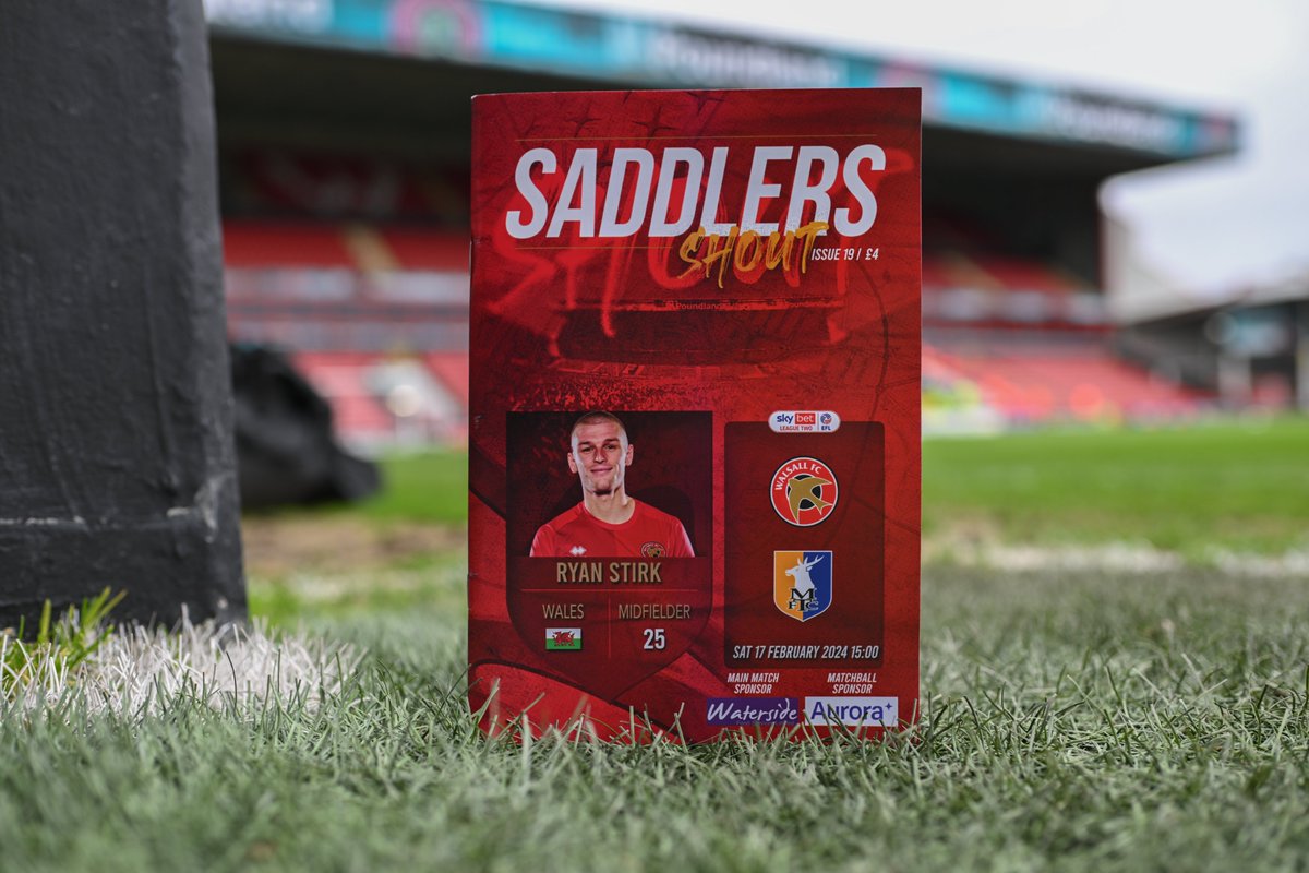 📚 Missing a programme from this season's collection? All 23/24 editions of #Saddlers Shout are available to purchase at our online store! Order now 👉 bit.ly/3WokEO4