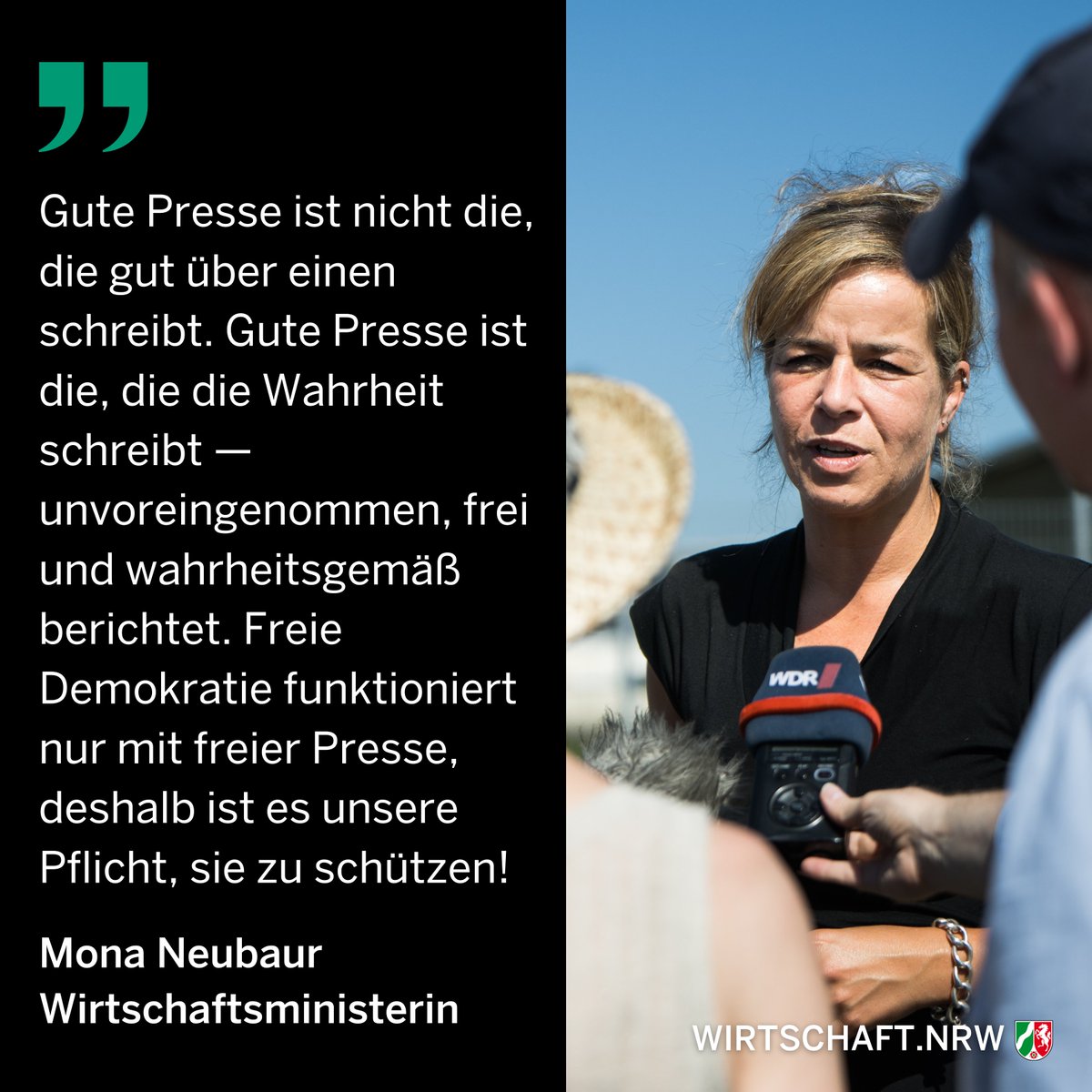 Zu einer guten Demokratie gehört eine freie, starke Presse. #tagderpressefreiheit