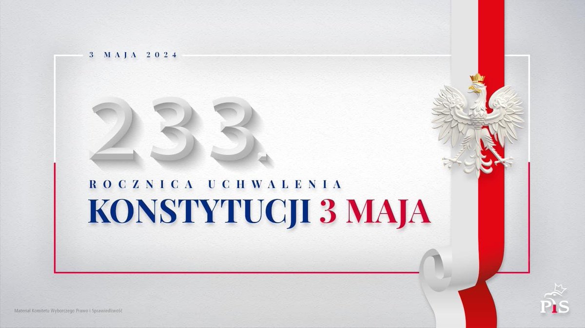 🇵🇱 233. rocznica uchwalenia Konstytucji #3Maja.