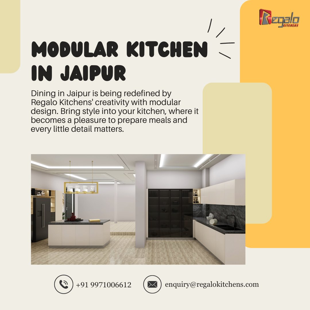 Modular Kitchen In Jaipur | Regalo Kitchens
Regalo Kitchens is pleased to present a modular kitchen in Jaipur, which provides the perfect balance of design and functionality. 
#modularkitchen #regalokitchens #kitchendesign
For more info : regalokitchens.com/modular-kitche…