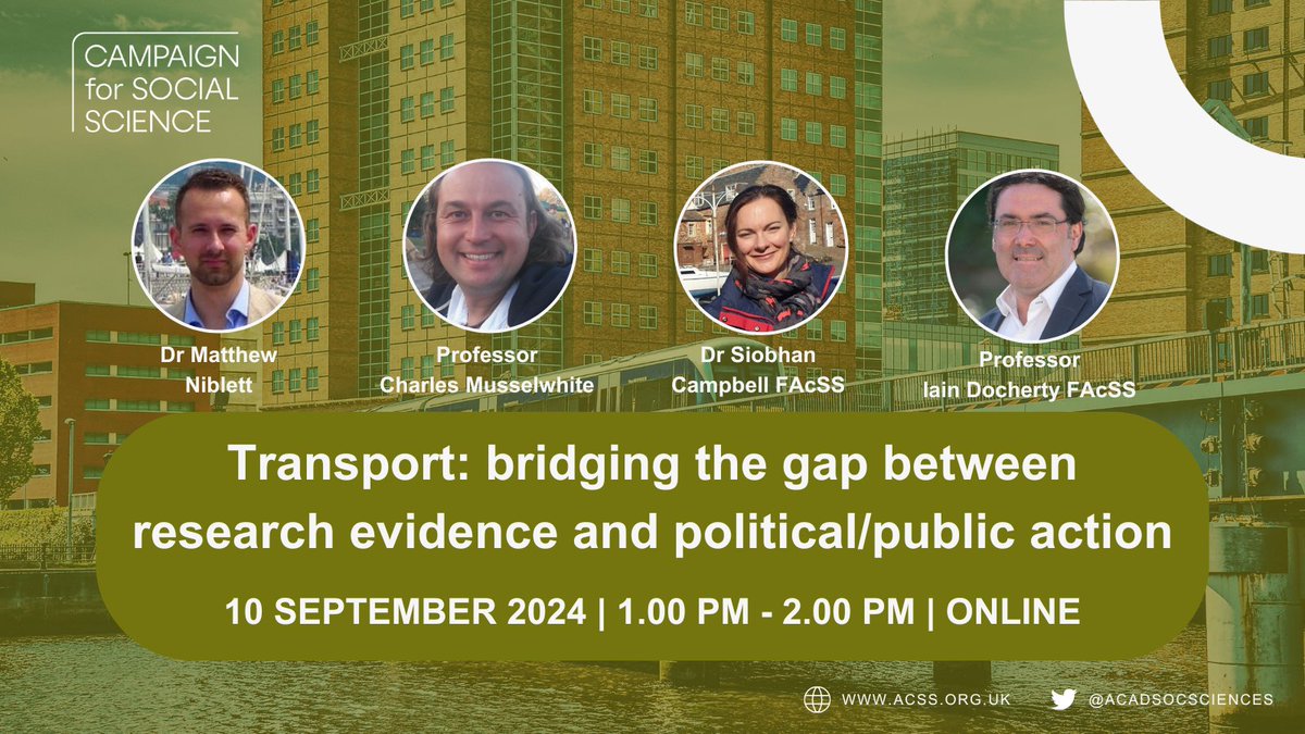 Sign up for our #Election24 #TransportPolicy webinar on delivering the carbon, health & social benefits that can come from reduced car use. Hear from Dr Matthew Niblett (event chair), @charliemuss, Dr Siobhan Campbell (@WSP_UK) & @iaindocherty. Register ➡️ us06web.zoom.us/webinar/regist…