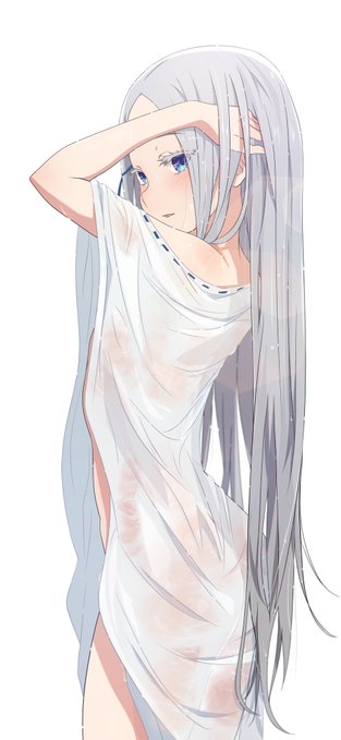 「see-through wet clothes」 illustration images(Latest)
