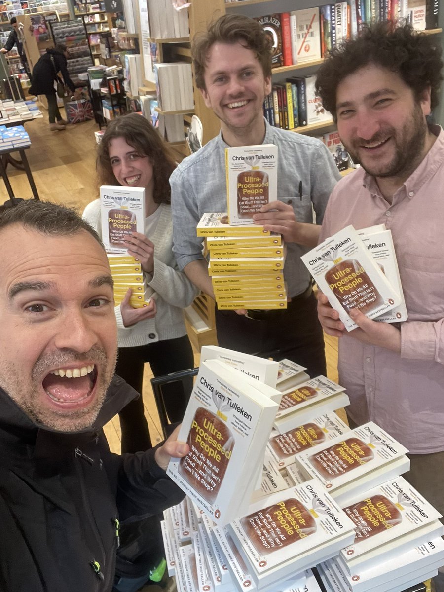 I have just signed approx one million new paperbacks at @HSKWaterstones so do hustle down a pick one up from Charles and the lovely team here. And if you’re not into my exposé of food industry shenanigans then there are other excellent books available.