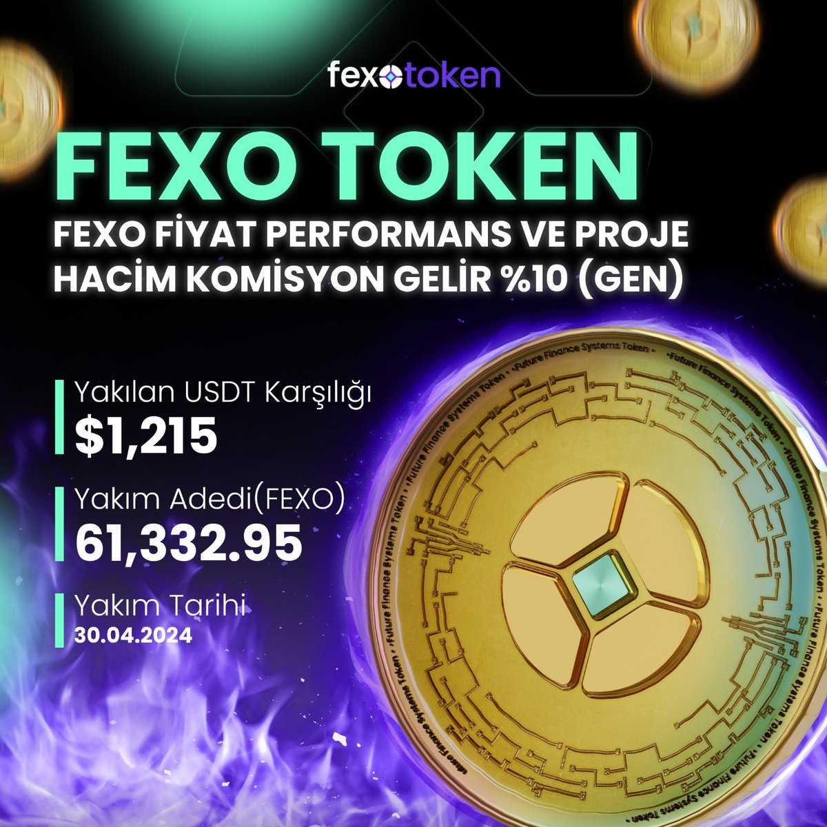 61,332.95 FEXO yakıldı! 🔥💜 #FexoToken