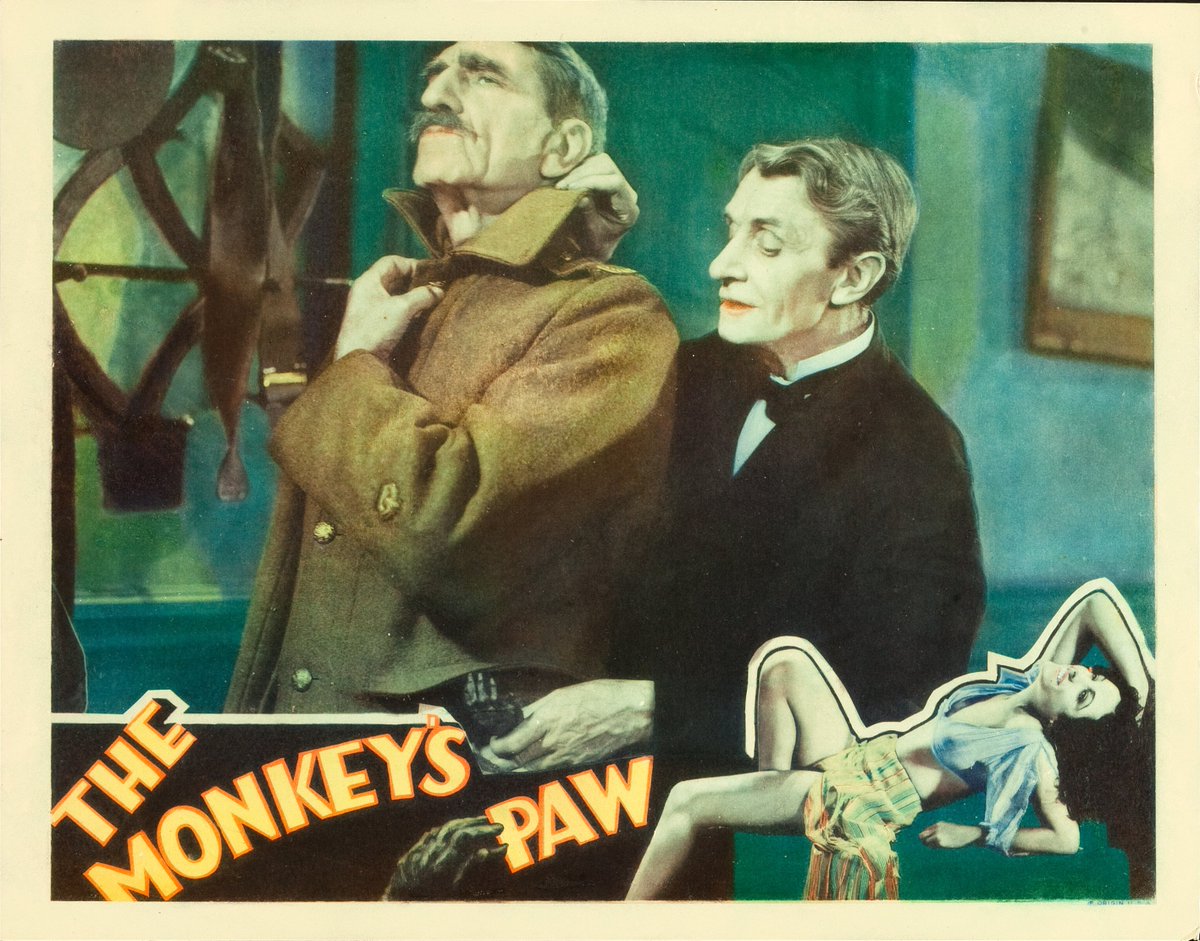 The Monkey's Paw (RKO, 1933)
Lobby Card (11' X 14')
.
#TerrorByNight #TheMonkeysPaw #RKOFilms #ClassicHorror #VintageHorror #MonsterKid
.