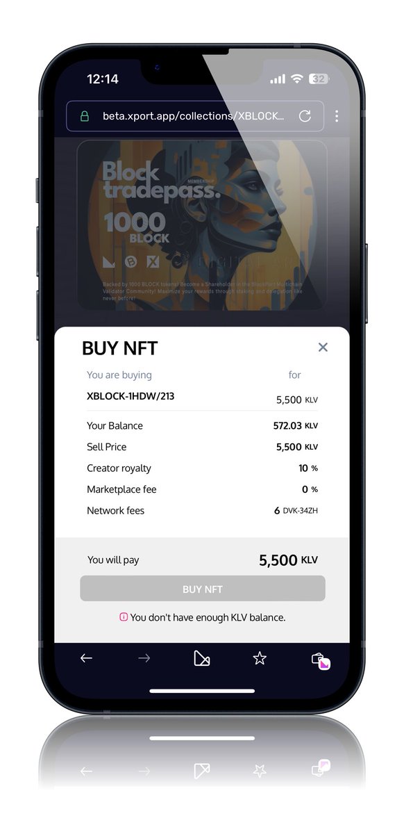 Attention #BlockTradePass #NFT holders! 🚨 Exciting news: Following a vote by $Block holders, we've increased market royalties to 10%. 📈 Now, 10% of the seller's revenue from any market sale accumulates in a rewards pool. 🏆 Each time the pool exceeds 50K KLV, we'll distribute…