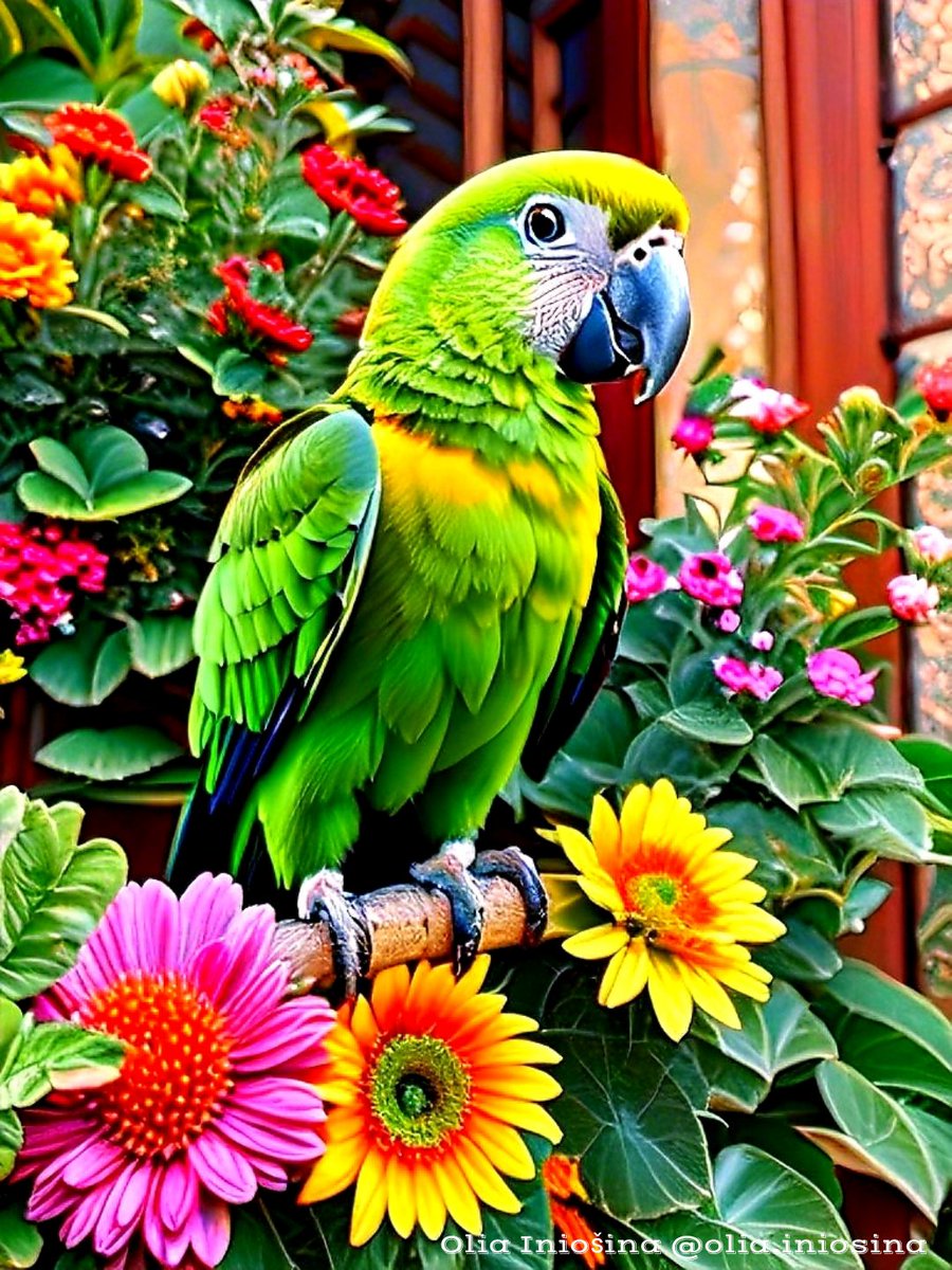 Have an amazing Friday! 💚
Parrot! 🦜
Made by Olia Iniošina @oliainiosina 👩‍🎨
AI Art 💜

#photographer #photography #NaturePhotography #NatureBeauty #naturelovers #NatureLover #PHOTOS #photooftheday #PhotoMode #NatureLovers #NatureTherapy #NatureLoversUnite #aigenerated