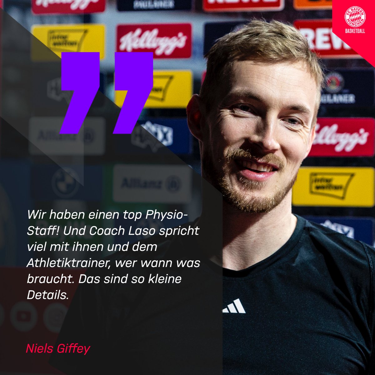 💬 Niels Giffey zur Frage, wie er in einer langen Saison fit bleibt.

#FCBB #WeBallTogether