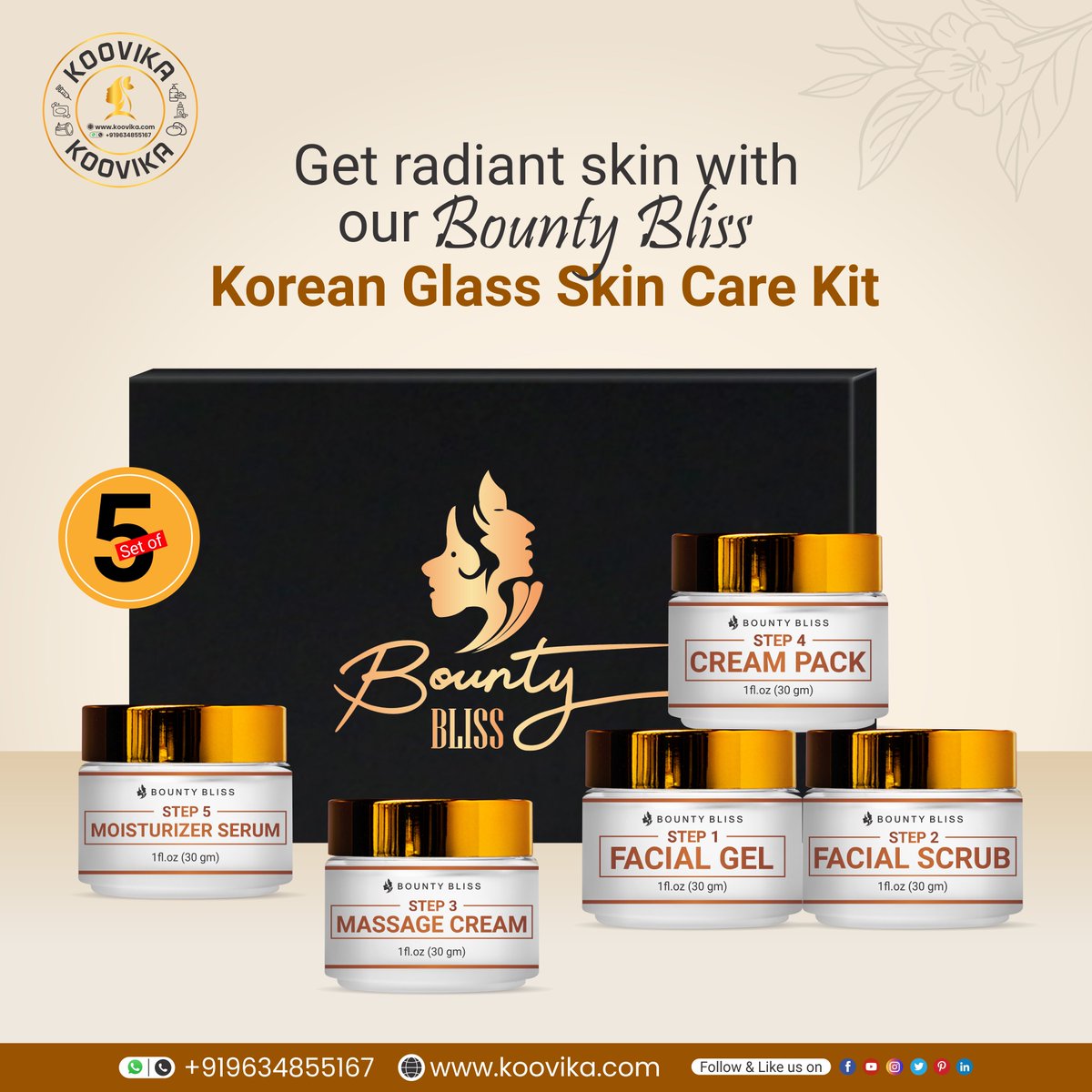 Bounty Bliss #Korean Glass Skin Care Kit
𝐂𝐨𝐧𝐭𝐚𝐜𝐭 𝐮𝐬:
𝐒𝐡𝐨𝐩 𝐍𝐨𝐰: link in bio
𝐂𝐚𝐥𝐥: 9634855167
𝐖𝐡𝐚𝐭𝐬𝐀𝐩𝐩: 919634855167

𝐅𝐨𝐥𝐥𝐨𝐰 𝐔𝐬 𝐅𝐨𝐫 𝐌𝐨𝐫𝐞 𝐔𝐩𝐝𝐚𝐭𝐞𝐬
#koreanskincare