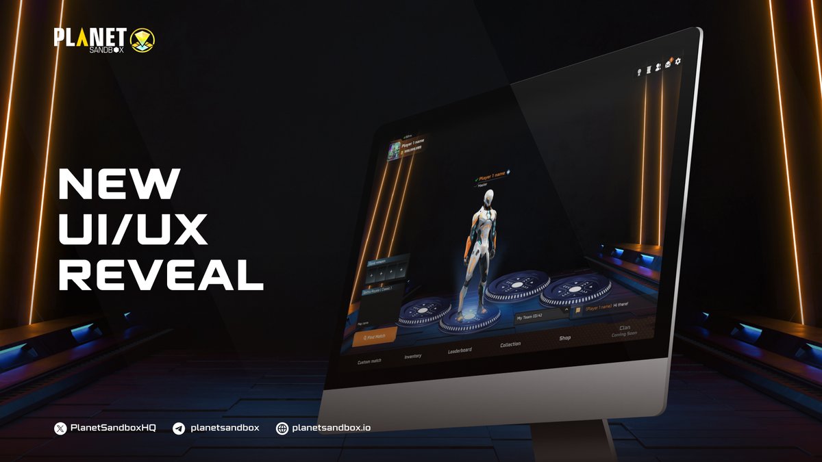 playlastsniper's tweet image. 🌌 Exciting Update! 

✨The new in-game UI/UX for PlanetSandbox is finally being unveiled!🎮

Join us as we take a first look and stay tuned for more exciting reveals in the future. 

#PlanetSandbox #uiuxdesign #Shootinggame #PSB