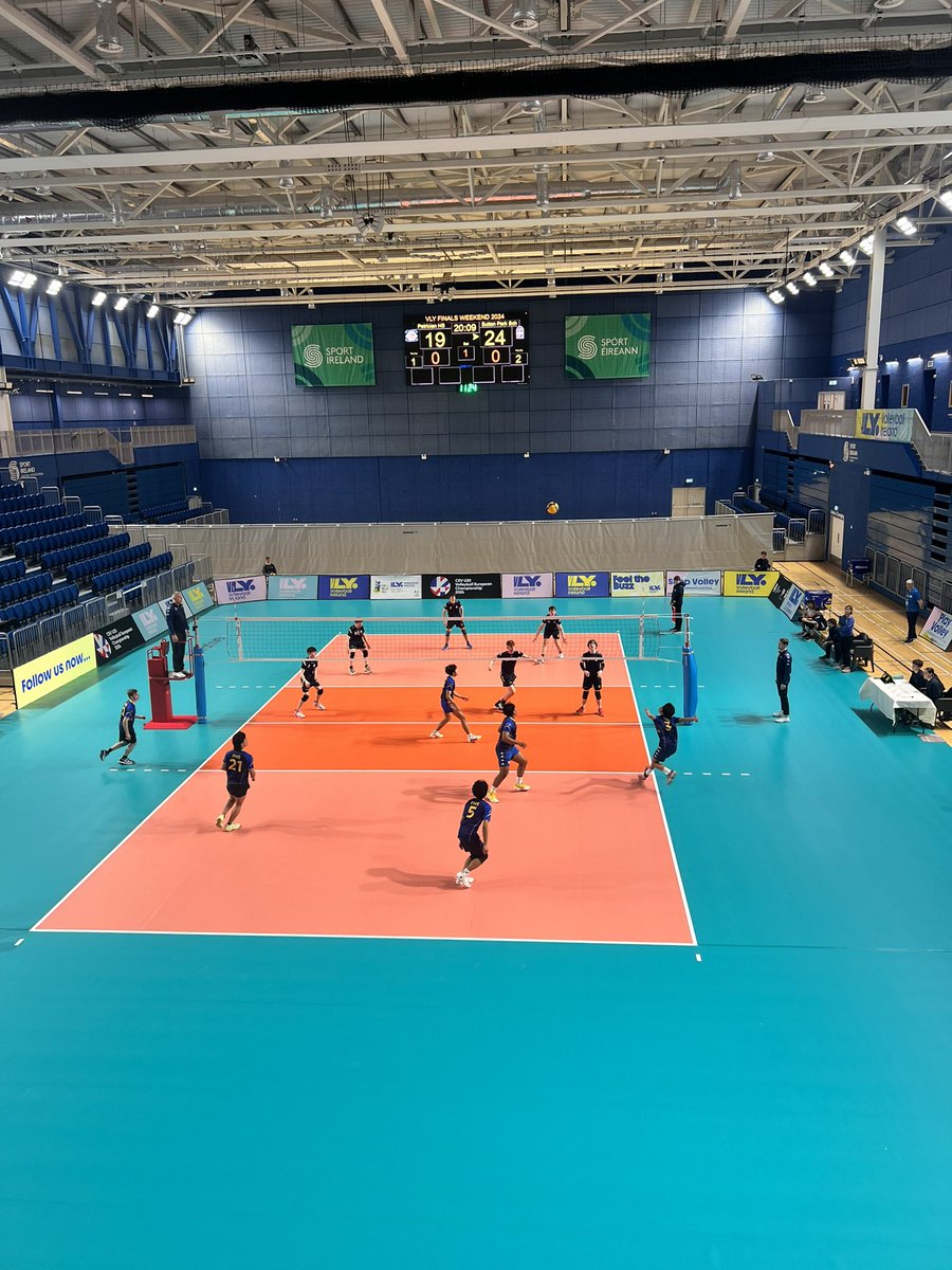 Volleyball finals weekend at the national sports arena. Come on Sutton Park!!! Come on Tobias. #volleyball @VolleyballIRL