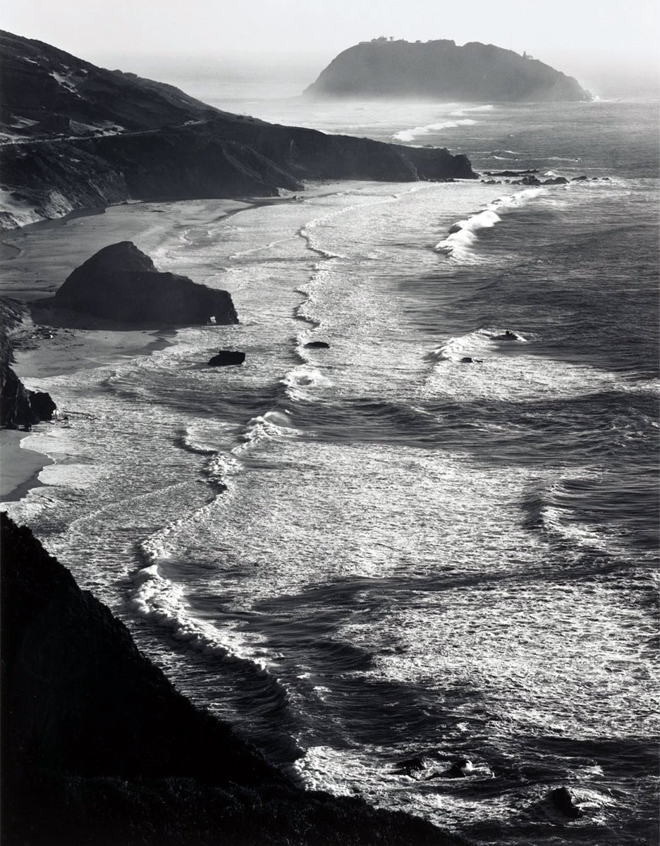 Ansel Adams, “Storm,” Point Sur, Monterey coast CA, 1942.
