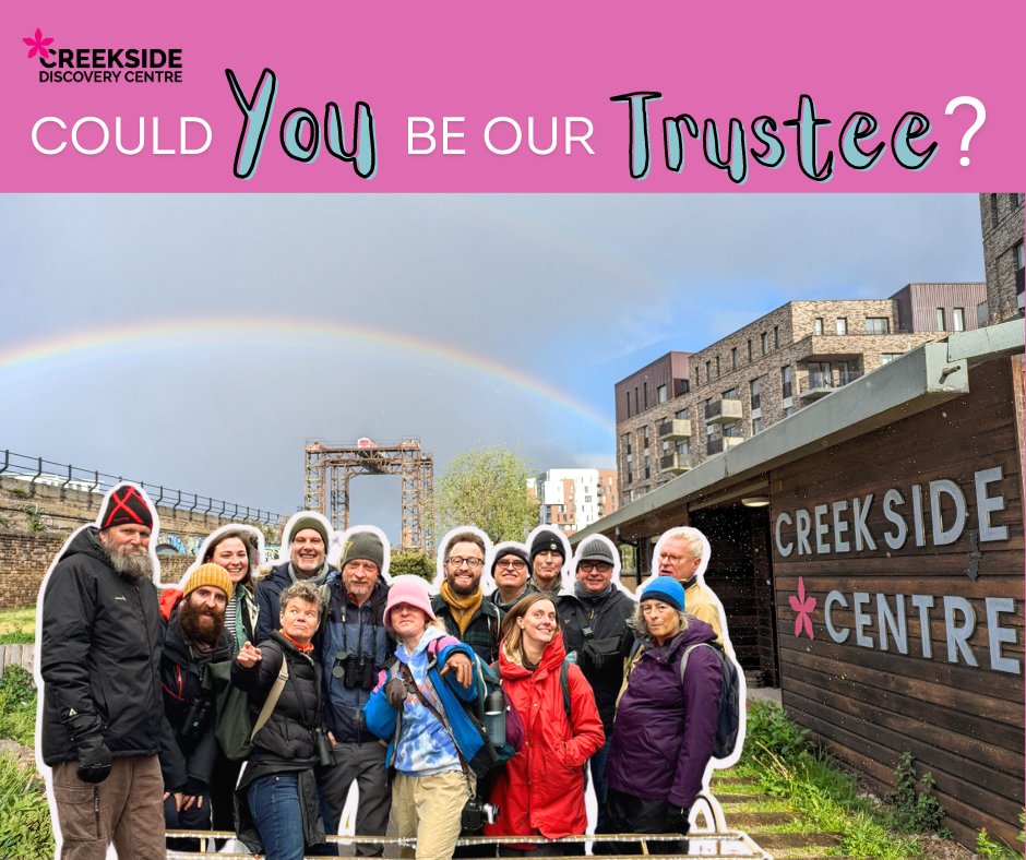 Are you passionate about local wildlife conservation and outdoor education for all? Do you have the skills and enthusiasm to help guide future of Creekside? We're looking for two people interested in joining the Board. For more information! creeksidecentre.org.uk/get-involved/b… #trustees