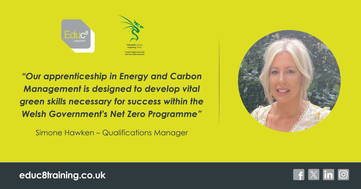 Our qualifications manager Simone Hawken tells us about our Energy and Carbon Management qualification and why it’s vital for Welsh businesses to train staff in green skills for the future 🌱 Read: tinyurl.com/mr3p9aje @ISEinWales