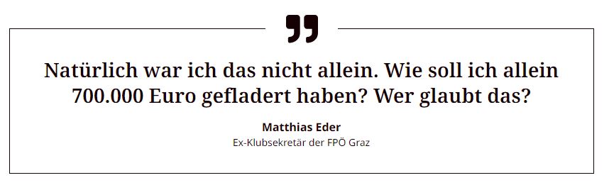 In der Grazer #FPÖ-Finanzaffäre geht es rund: Der Mann, der 700.000 Euro allein veruntreut haben will, schob Verantwortung von sich. Er habe betrunken 'alles Mögliche gesagt', sagt er auf Anfrage. Die News & worum es in #Graz geht: profil.at/oesterreich/fp… mit @StefanMelichar