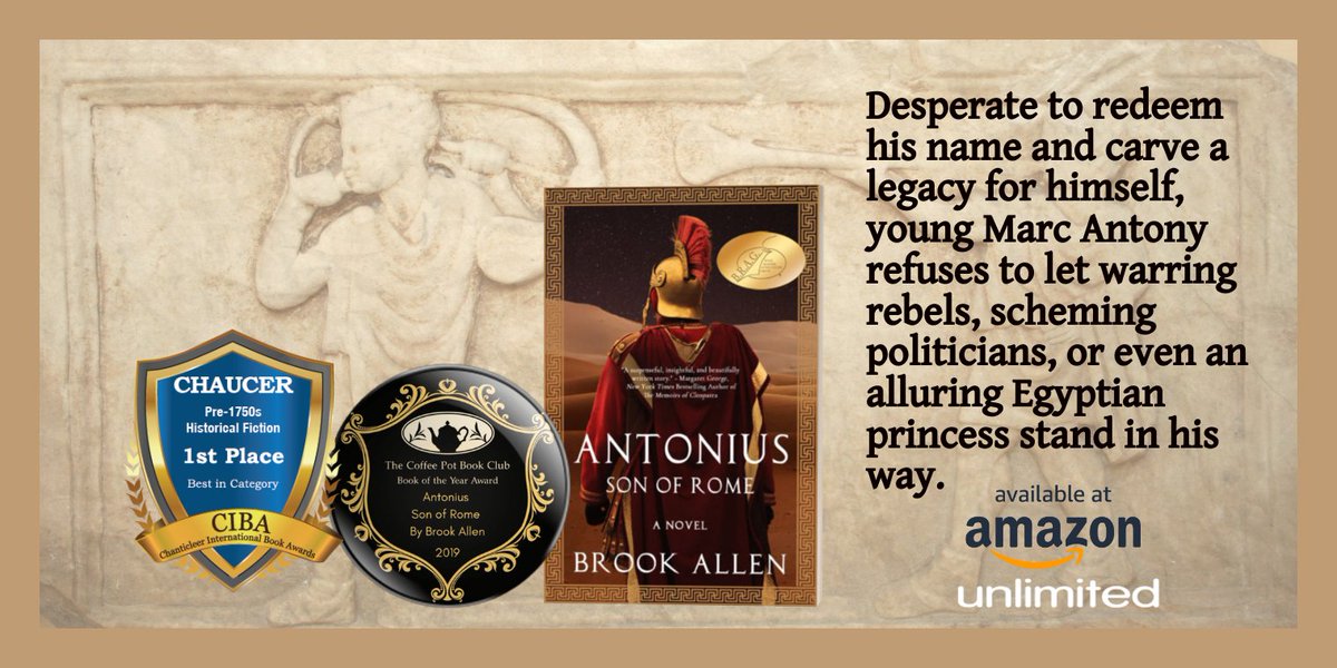 Marc Antony: Roman general, brother, son, Cleopatra's lover-- traitor or tragic hero? You decide. SON OF ROME: mybook.to/0HMl SECOND IN COMMAND: mybook.to/FQ9CeKf SOLDIER OF FATE: mybook.to/5bIc #booktwt #readingcommunity #readers