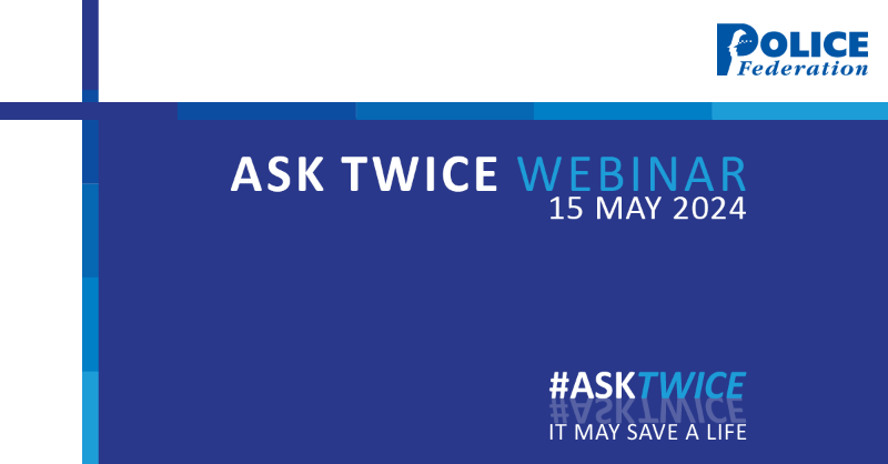 PFEW_HQ's tweet photo. 💡 Join us for an insightful 45-minute webinar as we launch our #AskTwice campaign this #MentalHealthAwarenessWeek.
 
Learn more about available support, solutions and mechanisms to facilitate recovery and enhance your and your colleagues' wellbeing 🙌
 
🗓 15 May | ⏰ 10:30