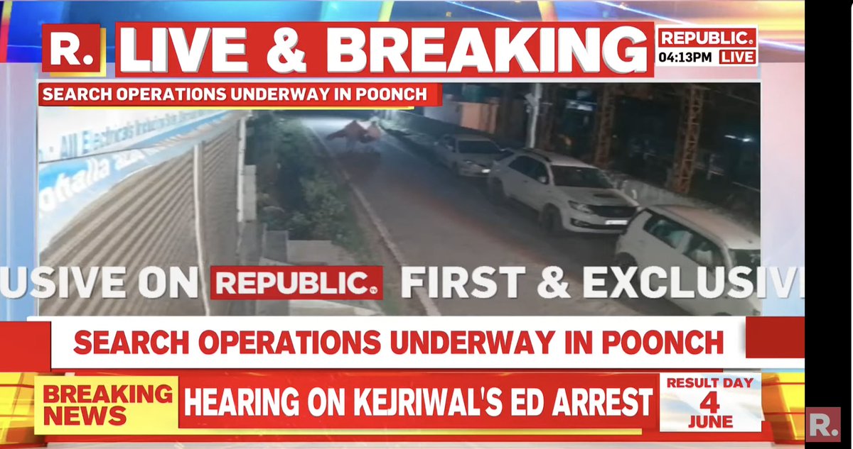#BREAKING | Anti-terror operation underway in Poonch: Security forces launch massive searches after two suspects were spotted in the market late last night

Tune in here to watch - youtube.com/watch?v=v2uhs8… #BJP #Terrorism #Poonch #Jammu #Kashmir