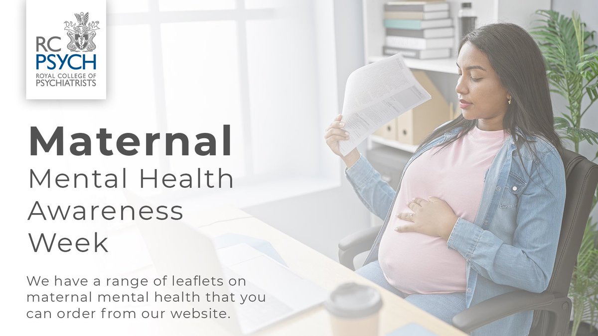 It's Maternal Mental Health Awareness Week! Our perinatal mental health leaflets, co-written by psychiatrists and patients, can provide your patients with the help and information they need, around a range of pregnancy-related mental health issues. Find out more. #MMHAW24…