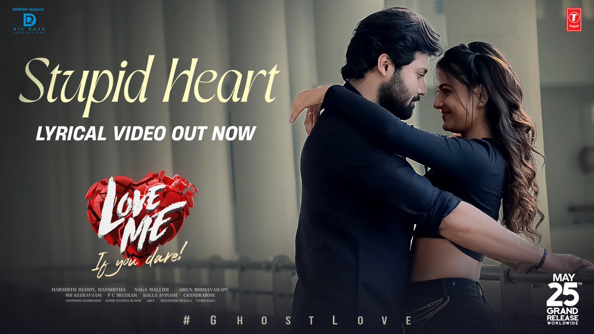 A girl behind a guy is the cutest form of romance 😍 #StupidHeart Lyrical from #LoveMe - '𝑰𝒇 𝒚𝒐𝒖 𝒅𝒂𝒓𝒆' out now ❤️‍🔥 🎶 youtu.be/X1iwD_GcTRk An @mmkeeravaani musical 🎶 #GhostLove 💘 @AshishVoffl @iamvaishnavi04 @pcsreeram #ArunBhimavarapu @boselyricist @artkolla…