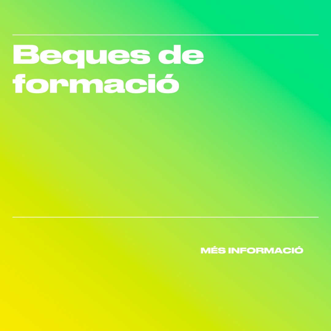 Coneixes les nostres #beques de formació?🔔 Són beques de cofinançament d'estudis vinculats a la gestió empresarial, l'economia social i/o les finances cooperatives per a persones sòcies i/o treballadores de les coopes de treball federades. Informa't!🔗 cooperativestreball.coop/recursos/beque…