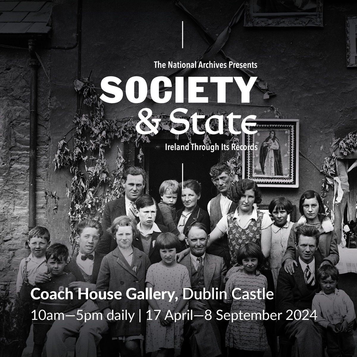 Spring has sprung in Dublin so as we head into the long weekend, why not take a trip back in time to life in Ireland from the 1920s to the 1990s and visit our exhibition 'Society & State - Ireland Through Its Records' in the Coach House Gallery @dublincastleOPW? @DeptCultureIRL