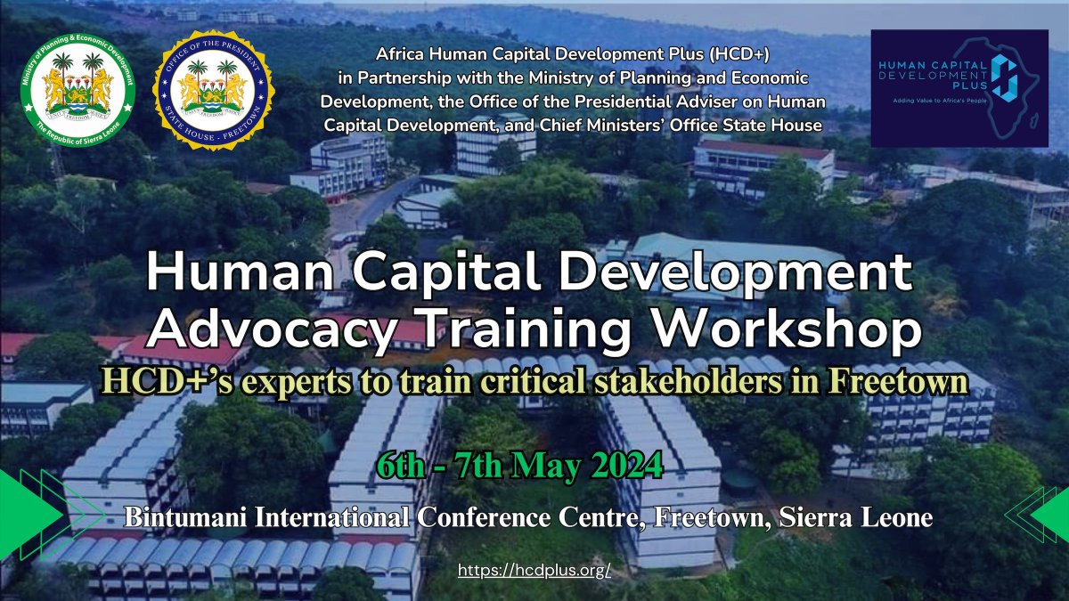 🇸🇱 #Freetown 🎉 - We are delighted to announce that our inaugural Advocacy Training Workshop on Human Capital Development in #SierraLeone, will take place on 6th and 7th May 2024. Further details can be found here ➡️ buff.ly/3UnSgJh #HumanCapitalDevelopment