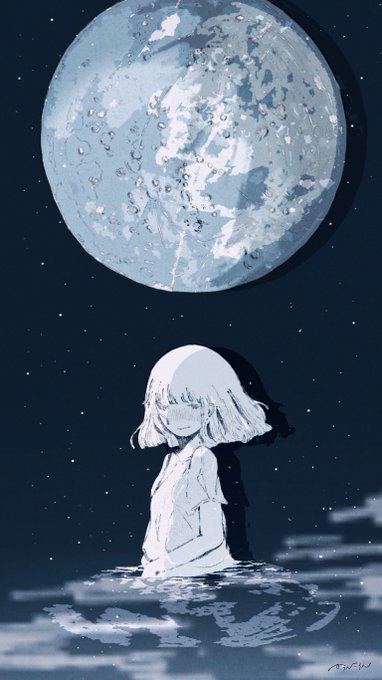 「満月 星空」のTwitter画像/イラスト(新着)