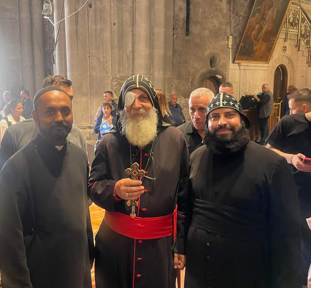 🇵🇸✝️ Bishop Mar Mari Emmanuel is currently in the Church of the Holy Sepulchre, Jerusalem يتواجد الأسقف مار ماري عمانوئيل حاليا في كنيسة القيامة باورشليم #ChristiansMENA