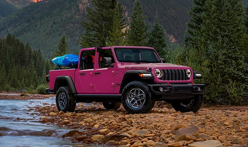 The #Jeep community asked and Jeep brand delivered. Tuscadero, the chromatic magenta exterior paint color, made famous on the iconic #JeepWrangler, is now available for first time on #JeepGladiator, the world’s most off-road capable midsize truck
