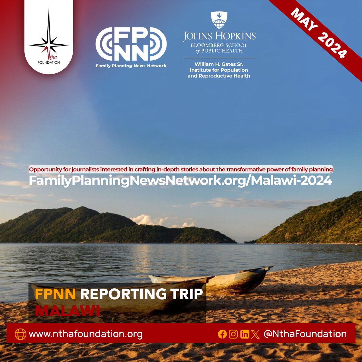 This World Press Freedom Day, we celebrate the power of media to shed light on important issues, amplify voices, and drive positive change. We are thrilled to host the upcoming Family Planning News Network (FPNN) reporting trip to Lilongwe, Malawi. nthafoundation.org/fpnn-malawi/