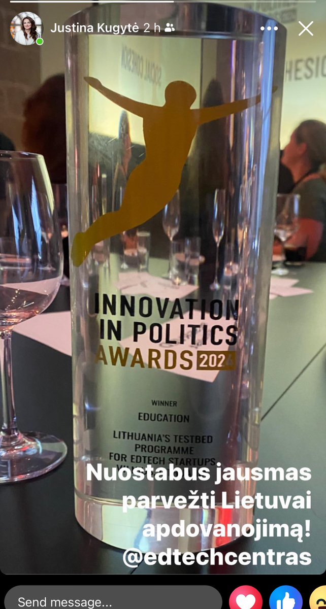 Prieks par kaimiņiem. Lietuvas projekts izveidojot projekta vadītāja amatu un atbalstot skolās izglītības inovāciju (edtech) produktu testēšanu atzīta Eiropas līmenī. Lietuva apvienoja daudzās izglītības aģentūras vienā un izdalīja resursu digi inovāciju atbalstam.