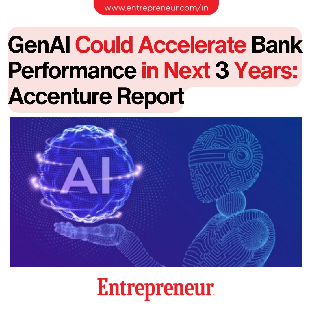 EntrepreneurIND's tweet image. GenAI Could Accelerate Bank Performance in Next 3 Years: Accenture Report

Read: ow.ly/vNRW50Rvy2G 

#FutureOfFinance #DigitalTransformation #FintechFuture #TechInnovation #GenerativeAI #BankingIndustry #IndiaGDP
