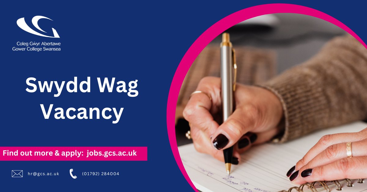 🚨Admin Assistant (Maternity Cover) 📋Full time, fixed term 💰£23,404 - £23,903 Find out more: jobs.gcs.ac.uk/vacancies/vaca… #Recruitment #Vacancy #CurrentJobs #Jobs #Swansea #GowerCollegeSwansea #AdminJobs