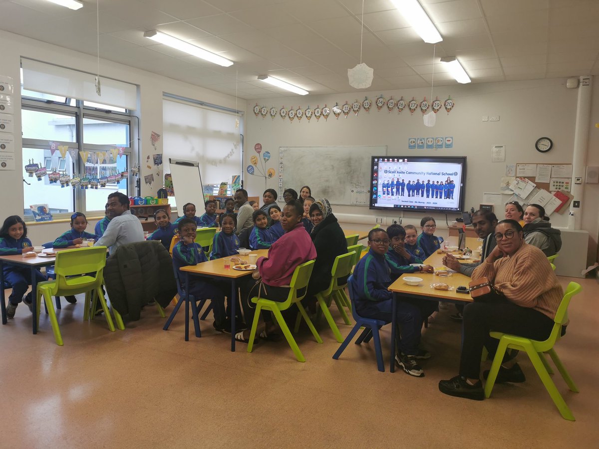 Lovely morning at our 2nd Class Parents' Breakfast! Thank you for all the parents for coming 😊